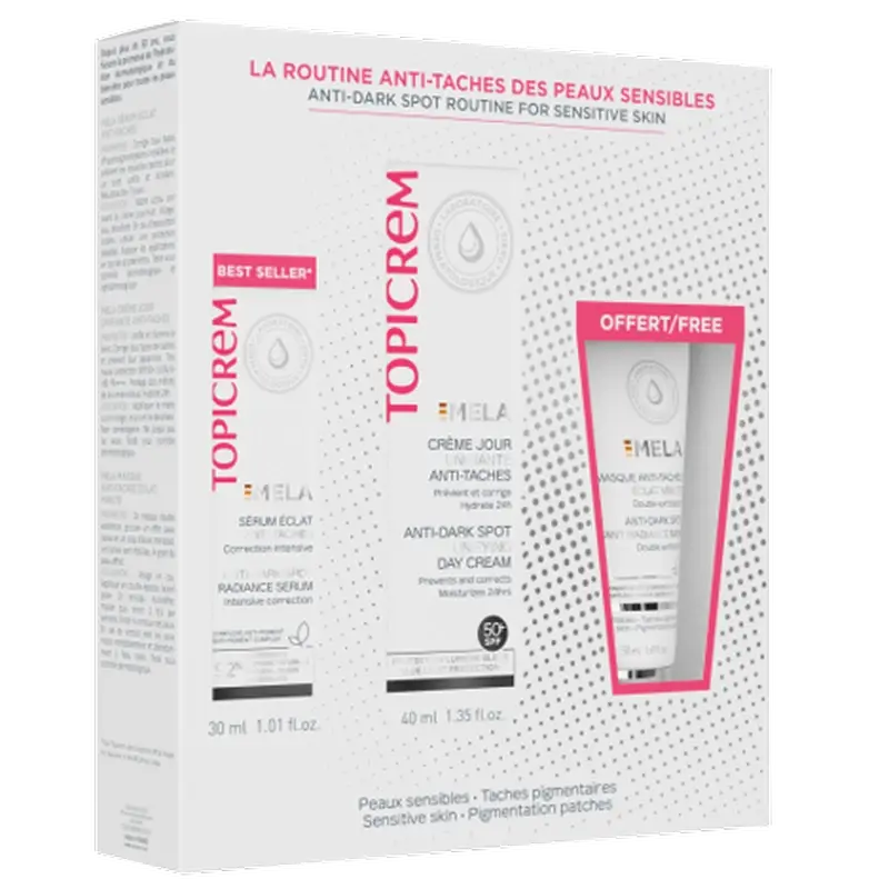 Topicrem Mela Serum Box 30 Ml + Crema giorno 40 Ml + Maschera 50 Ml