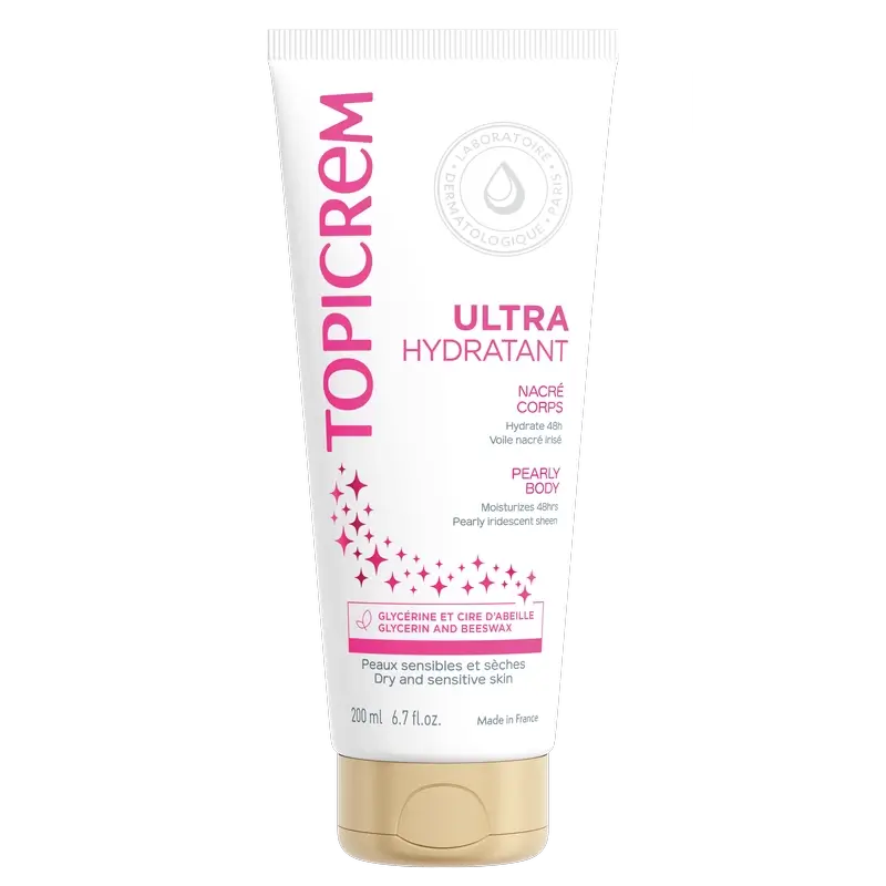 Topicrem Latte corpo perlescente ultra-idratante 200 ml