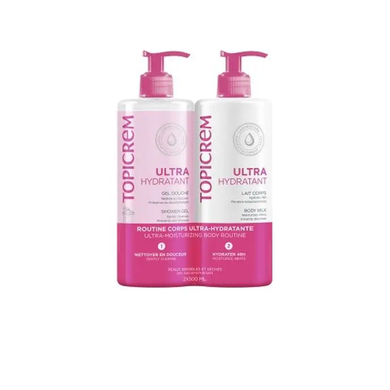 Confezione Topicrem Uh Latte corpo 500 Ml + Gel doccia 500 Ml