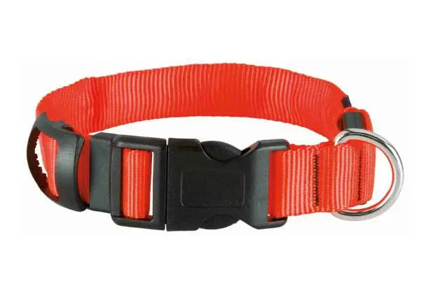 Trixie Collar With Orange Light M-L 40-55Cmx25Mm