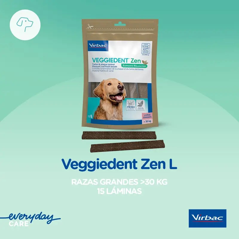 Virbac Veggiedent Zen L, snack dentale per cani di taglia grande