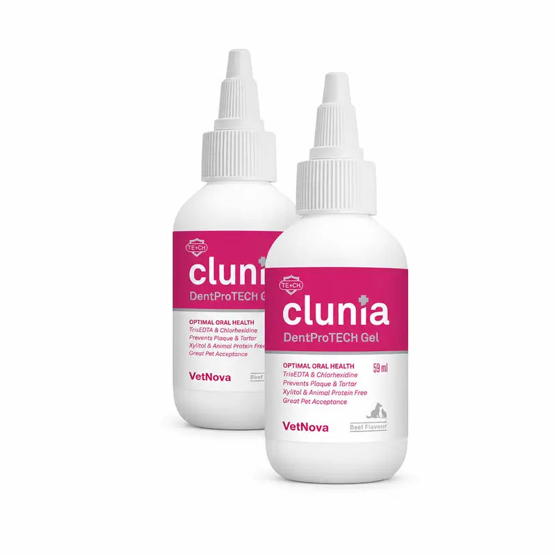 Vetnova Clunia DentProTech Gel, confezione da 2 x 59 ml