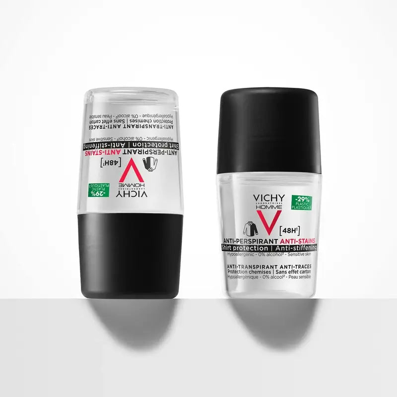 Vichy Homme 48H Deodorante Anti-Traspirante e Anti-Punto Roll-On 50 ml