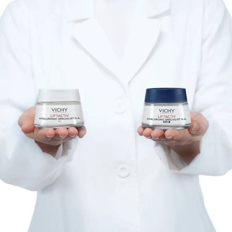 Vichy Liftactiv Hyaluronic Specialist H.A. Crema Notte con Acido Ialuronico, 50 ml