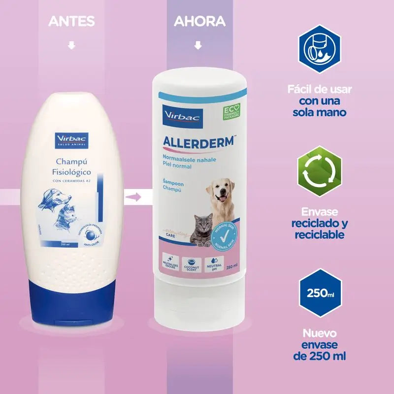 Virbac Allerderm Shampoo Pelle Normale 250 Ml