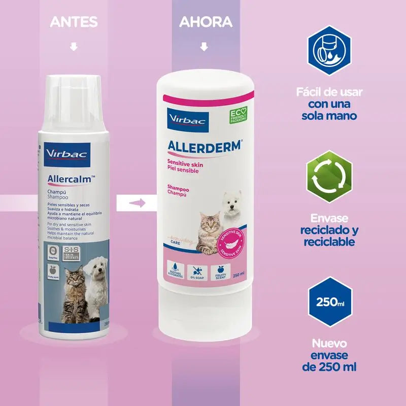 Virbac Allerderm Shampoo per pelli sensibili 250 Ml