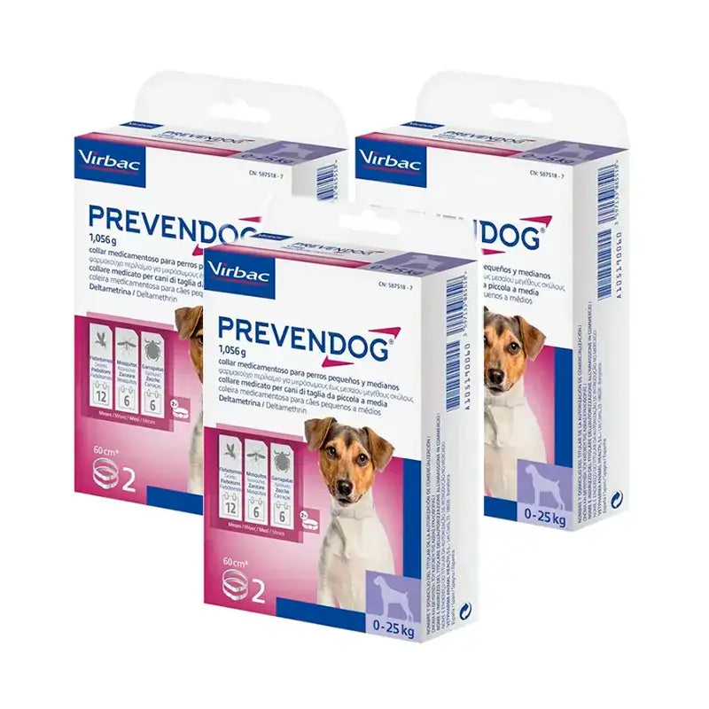 Virbac Prevendog Collare antiparassitario, Confezione 3 x 60 cm 2 unità