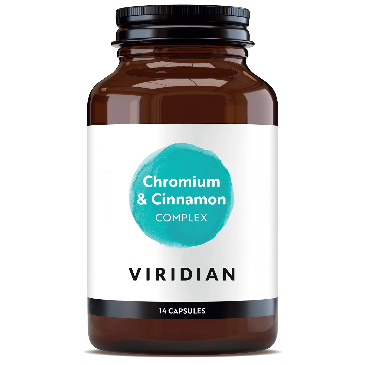 Complesso di cromo e cannella Viridian - 14 capsule vegetali, 14 capsule