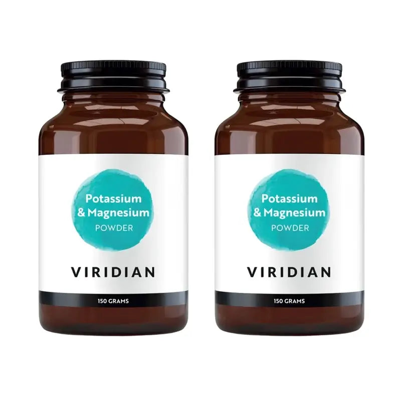 Viridian Citrato di potassio e magnesio in polvere, 2X150 Gr