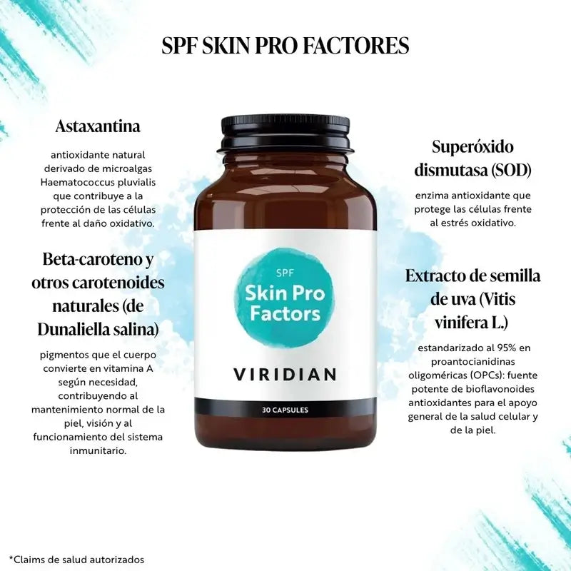 Viridian Spf Skin Pro-Factors 30Cap. Veg.