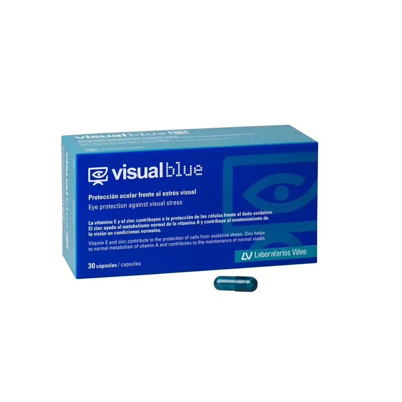Protezione visiva degli occhi blu contro lo stress, 30 capsule
