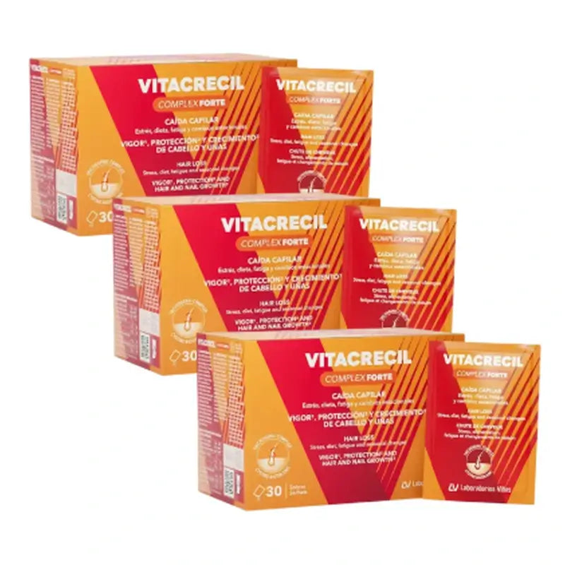 Vitacrecil Complex Forte, Confezione 3 x 30 bustine