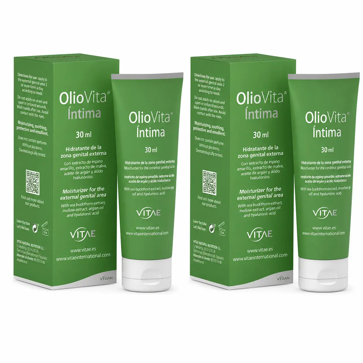 Vitae Health Innovation, S.L. Oliovita Crema intima, 30Ml , confezione da 2