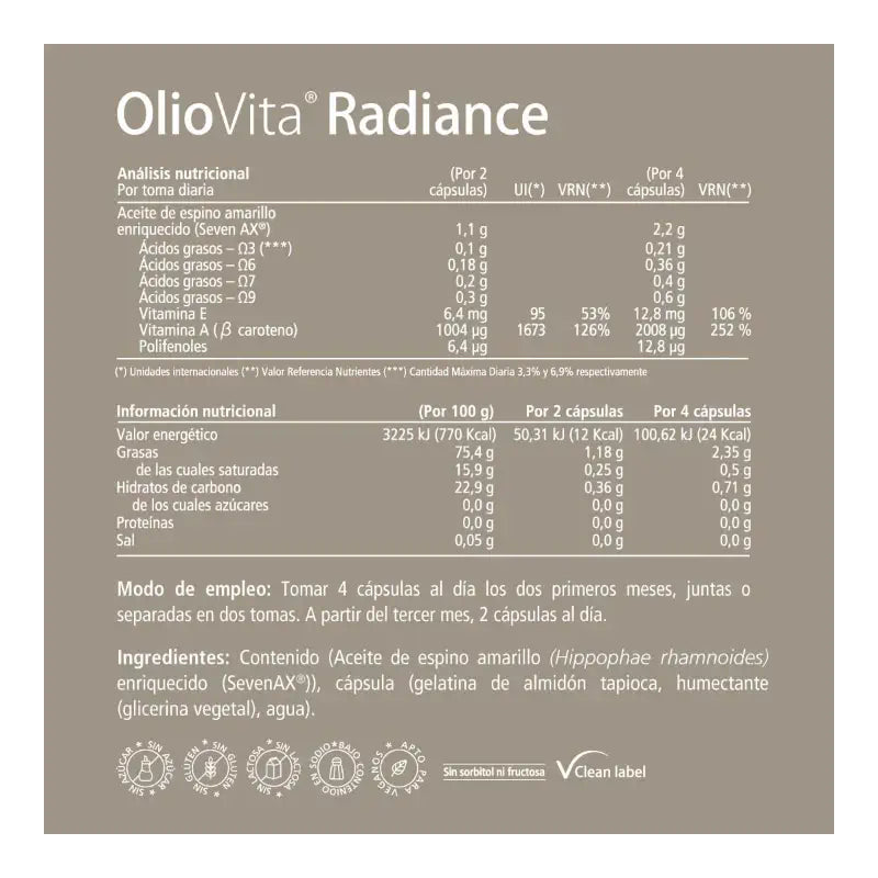 Vitae Oliovita Radiance, 120 capsule