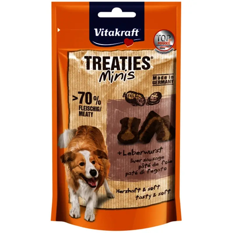 Vitakraft Treaties Minis al salmone e Omega 3, 8 confezioni da 48 grammi