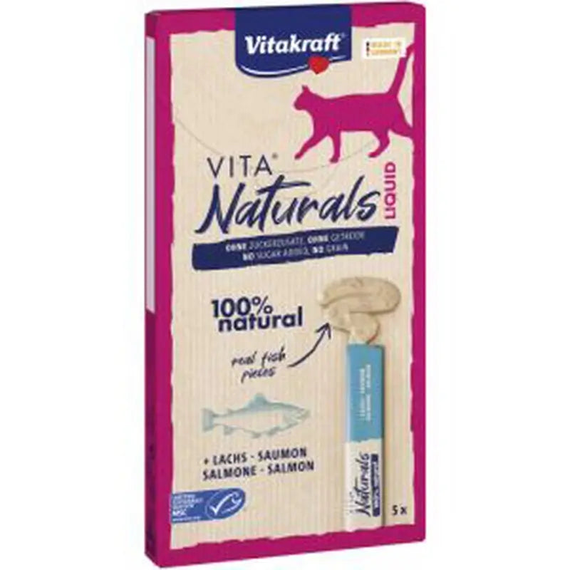 Vitakraft Vita Naturals Liquid Snack al salmone 11x5un