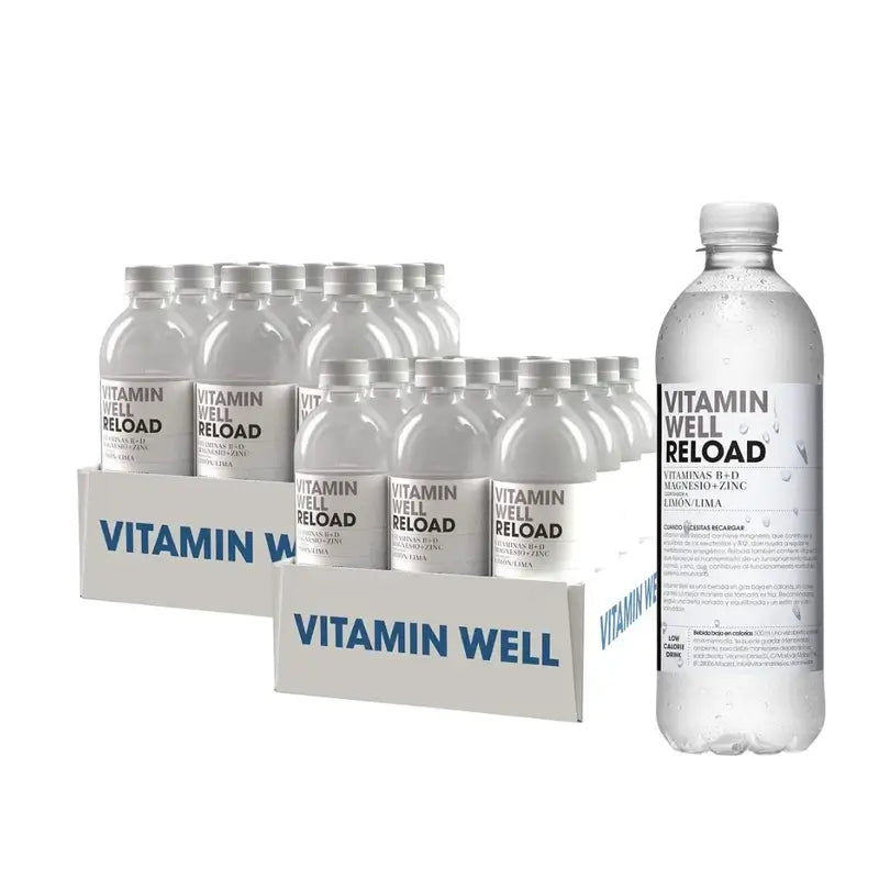 Vitamin Well Pack Reload Lime/Lemon, 24 unità X 500 Ml