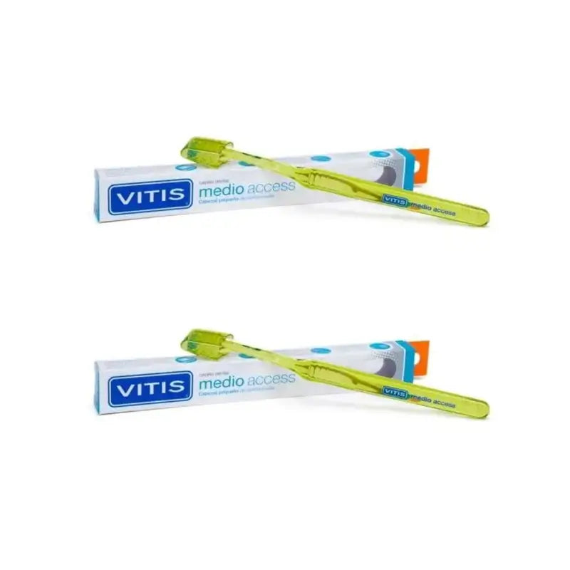 Vitis Access Spazzolino medio Access Testina piccola, 2 unità