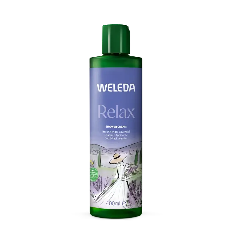 Weleda Gel doccia cremoso relax alla lavanda, 400 ml