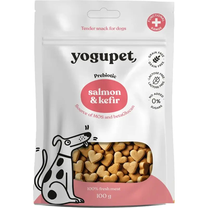 Yogupet Snack semi-umido per cani al gusto di salmone e kefir , 50 g