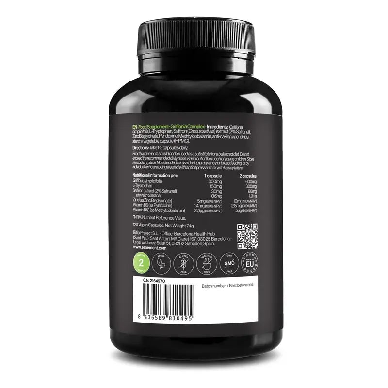 Zenement Griffonia Complex, 120 capsule vegane