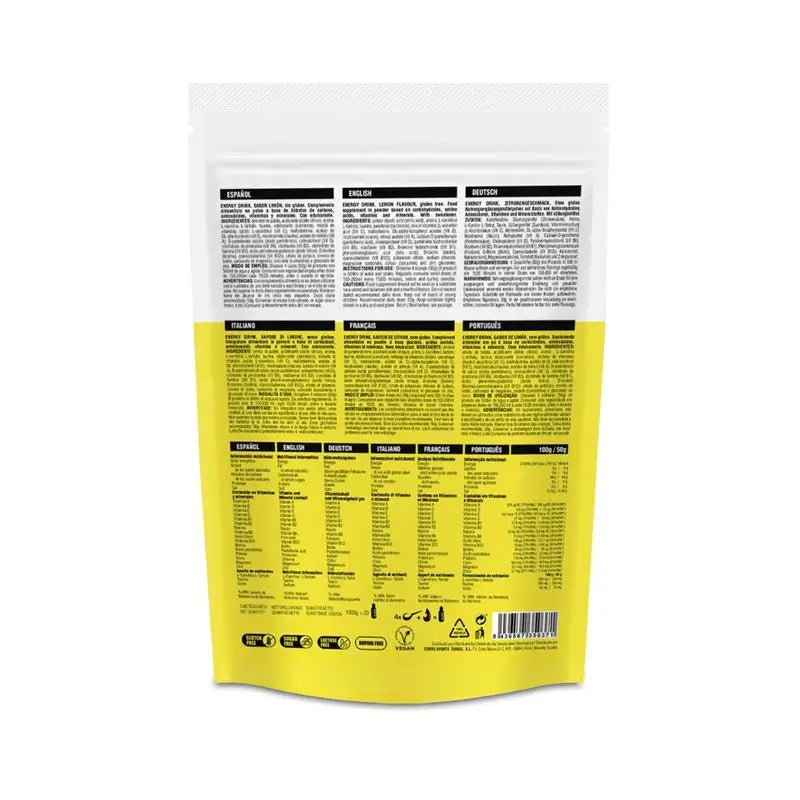 226Ers Energy Drink Bevanda energetica al limone, 500 g