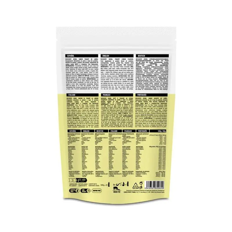 226Ers Recovery Drink Integrale Recupero Muscolare Yogurt Limone, 1000g