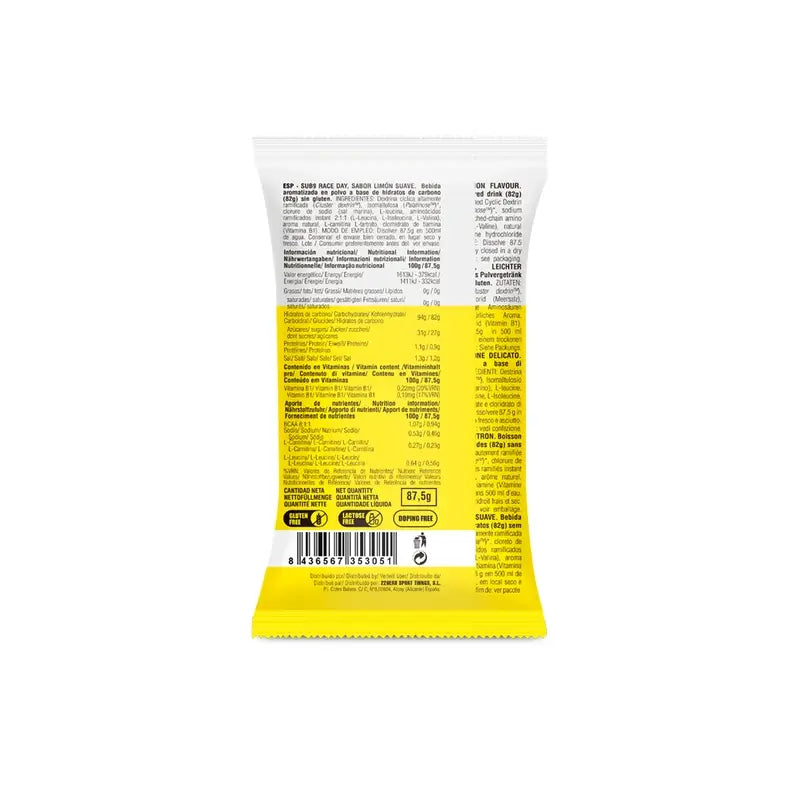 226Ers Sub9 Race Day - Bevanda energetica al limone monodose, 87,5 g