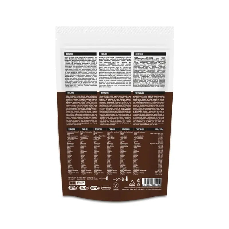 226Ers Bevanda di recupero vegana Bevanda di recupero vegana al cioccolato e caramello, 1000 grammi