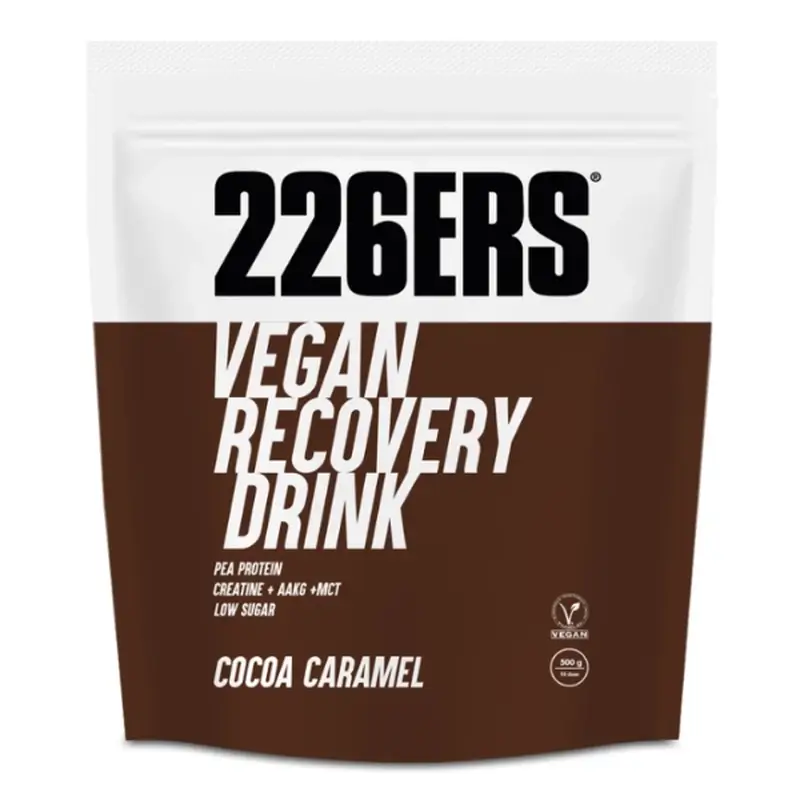 226Ers Bevanda di recupero vegana Bevanda di recupero vegana al cioccolato e caramello, 500 grammi