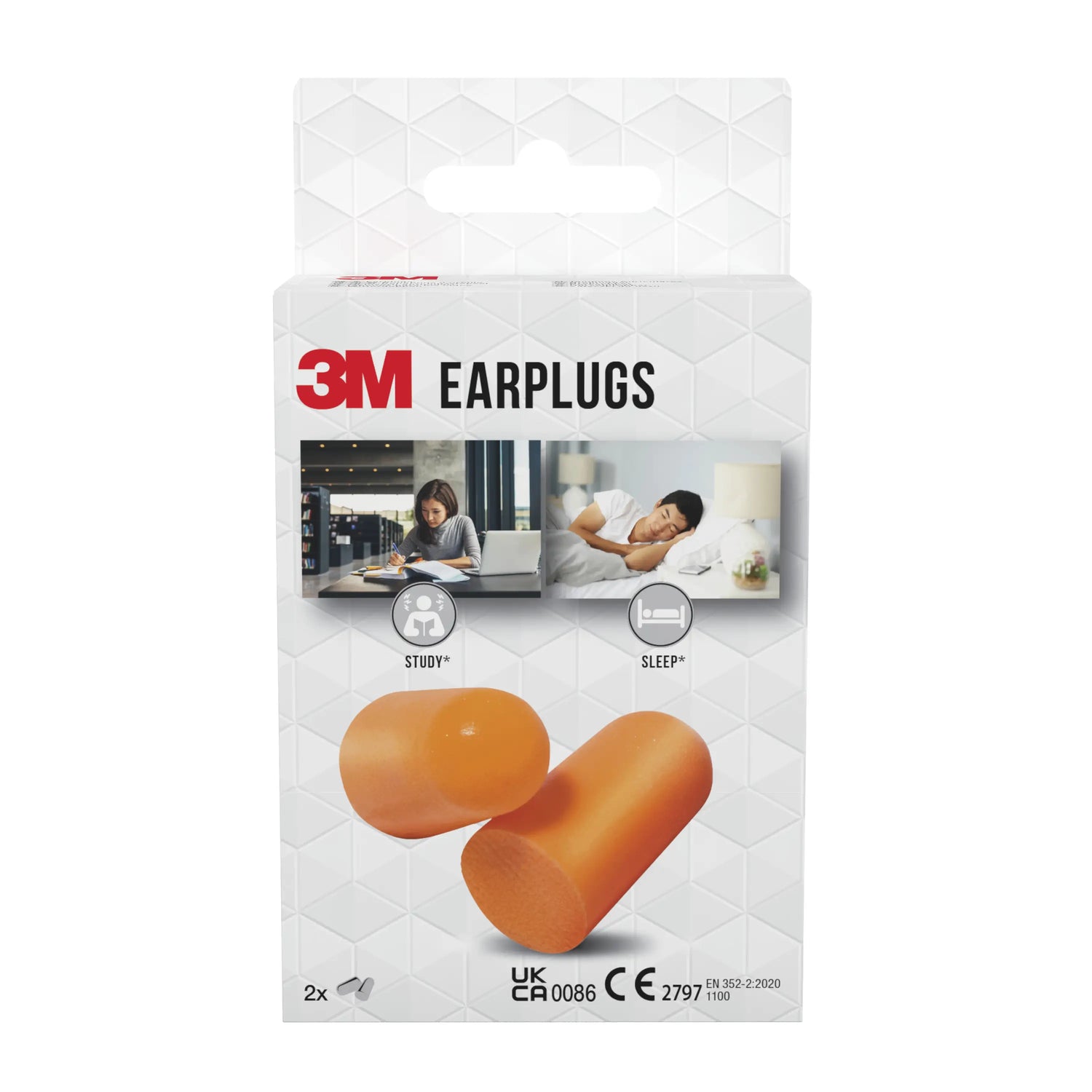 Inserti auricolari in schiuma 3M™ 1100, Snr 35 Db, 2 paia