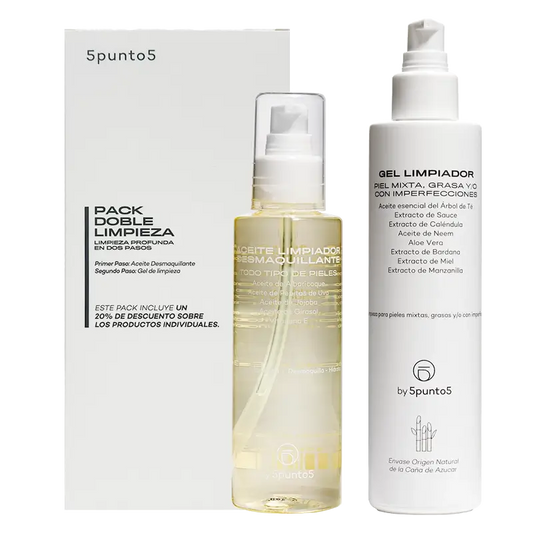 5Punto5 Impacco detergente doppio Pelle mista/grassa, 400 gr