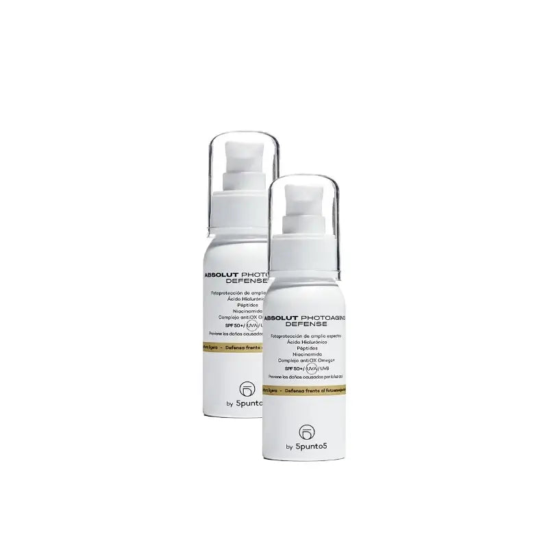 5Punto5 Absolut Photoaging Defense Fotoprotettore 50 ml, confezione da 2