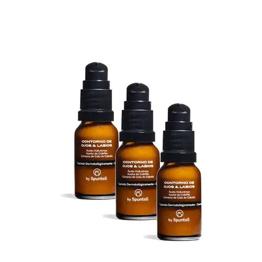 5Punto5 Contorno occhi e labbra per pelli mature 15 ml, confezione da 3