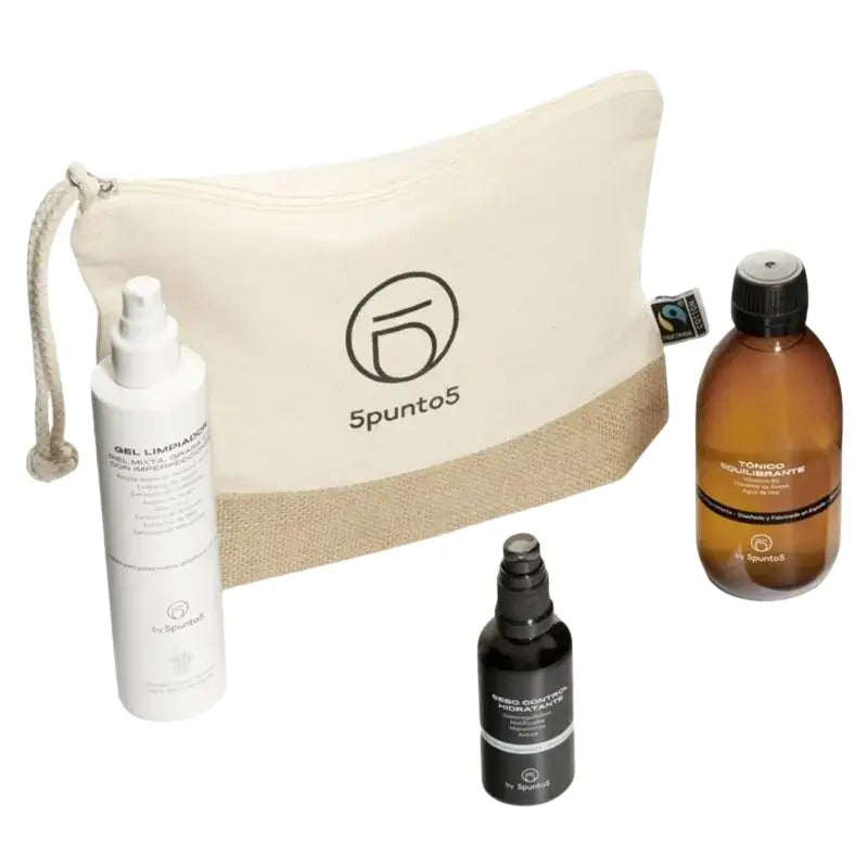 5Punto5 Set Sebocontrol (Gel detergente + Tonico equilibrante + Crema leggera Sebo Control)