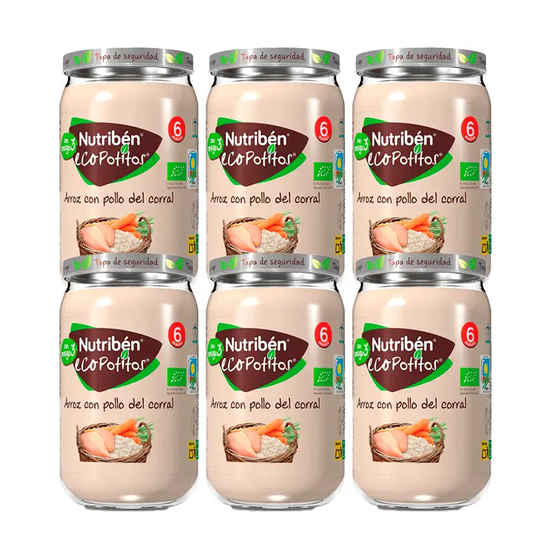 Nutriben Potito Eco Riso con pollo dell'aia 6x235g