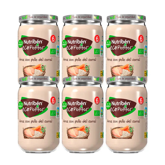 Nutriben Potito Eco Riso con pollo dell'aia 6x235g