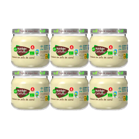 Nutriben Potito Eco Home Carne Verdura Pollo 6x120 Gr