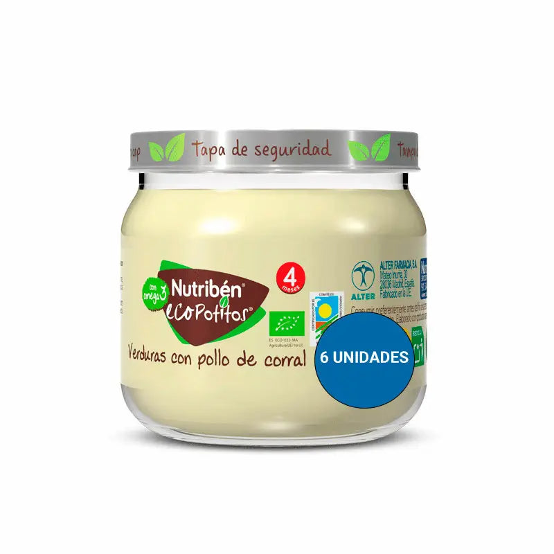 Nutriben Potito Eco Home Carne Verdura Pollo 6x120 Gr