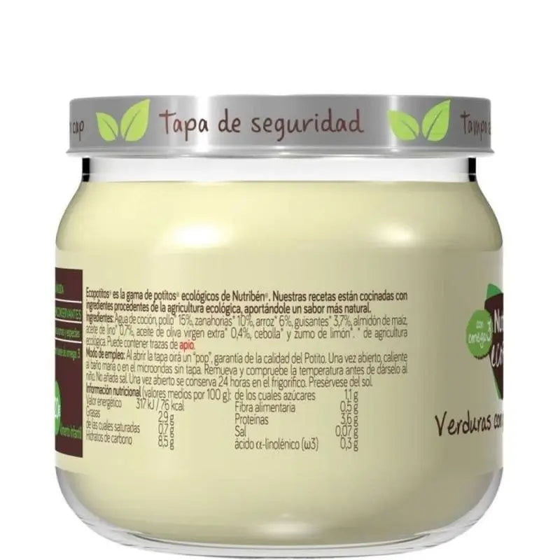 Nutriben Potito Eco Pollo Dall'aia Con Verdure 6x235g