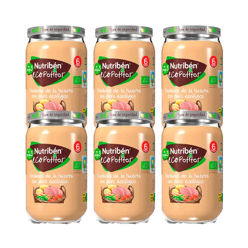 Nutriben Potito Eco Orto Tacchino 6x235g