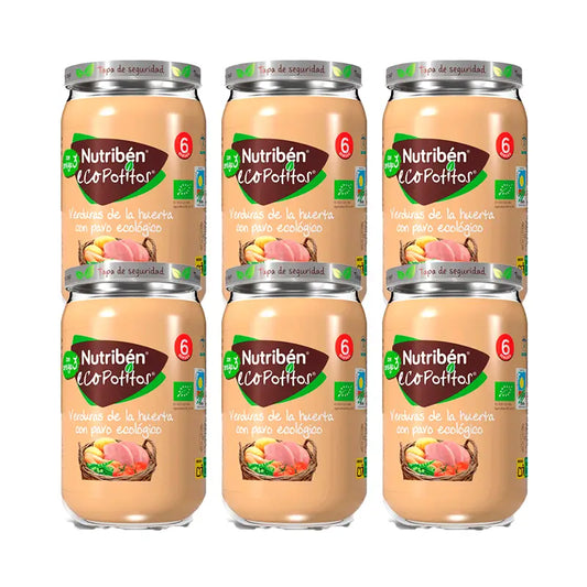 Nutriben Potito Eco Orto Tacchino 6x235g