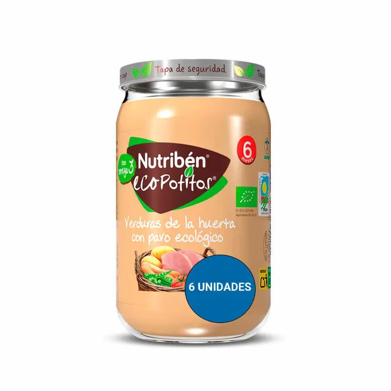Nutriben Potito Eco Orto Tacchino 6x235g