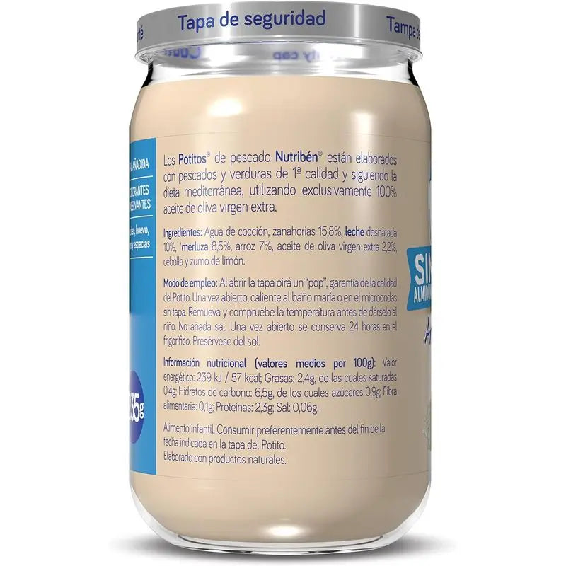 Nutriben Potito Supreme Nasello con riso 6x235g