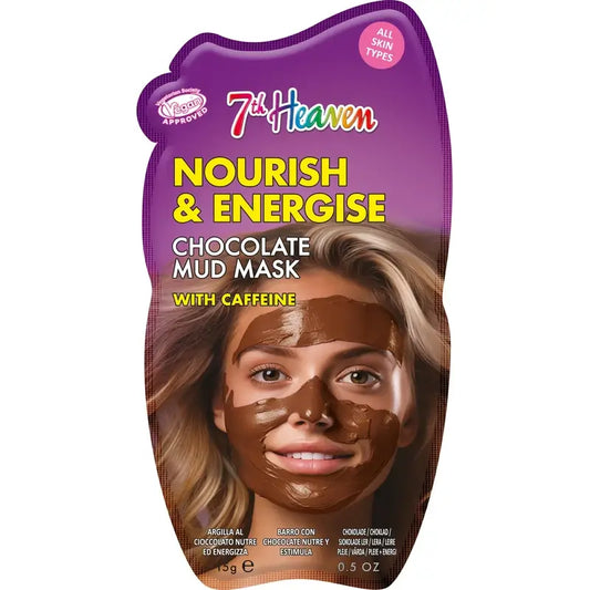 7 Heaven Chocolate Mud Mask con caffeina nutre e stimola, 15 grammi