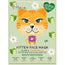7 Heaven Animal Mask Maschera di stoffa per gattini, 3 unità