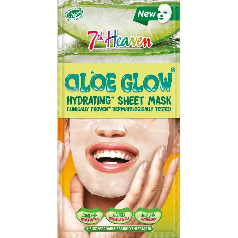 7 Heaven Alow Glow Maschera in tessuto idratante, 16 grammi