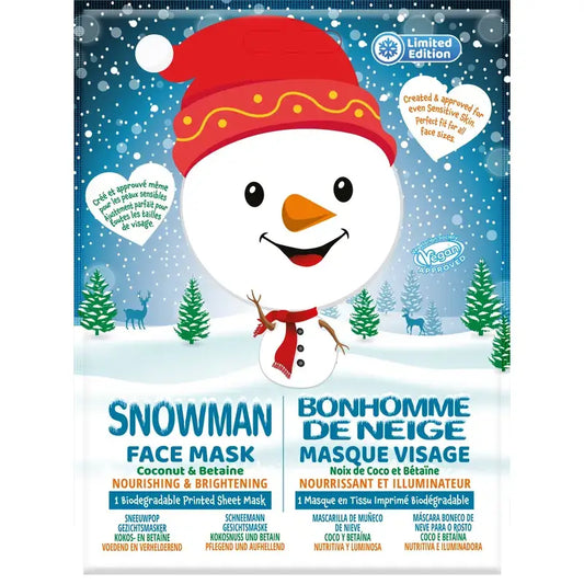 7 Cielo Pupazzo di neve Maschera di stoffa di Natale, 1 pz.