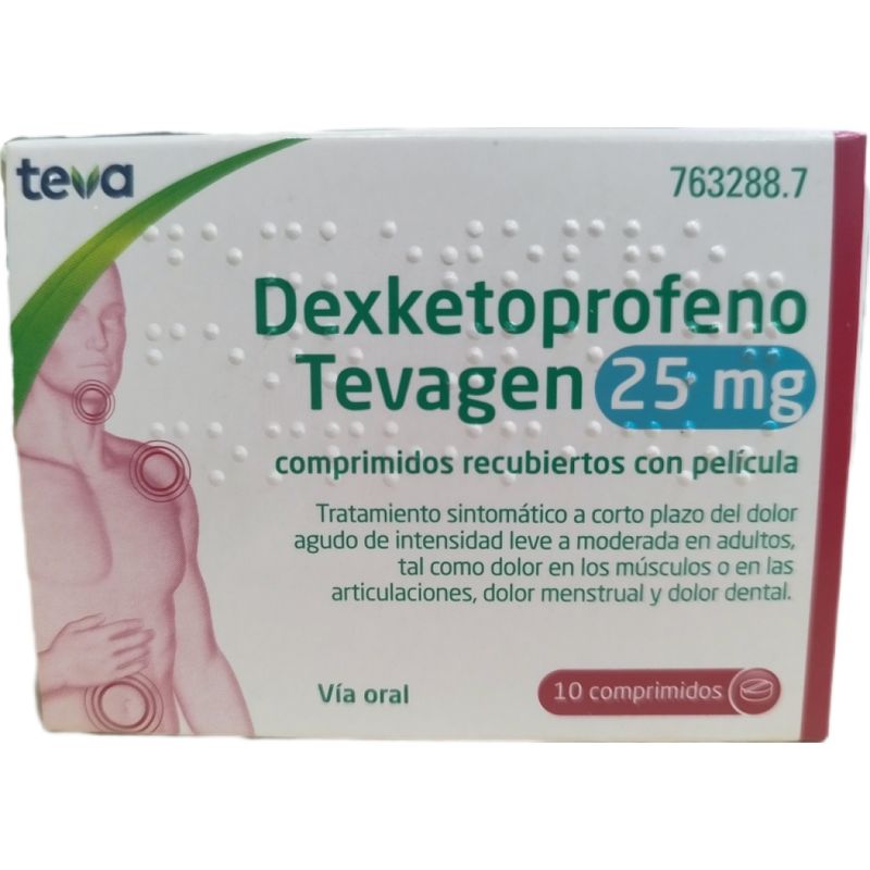 Tevagen Dexketoprofene 25 mg, 10 compresse rivestite con film