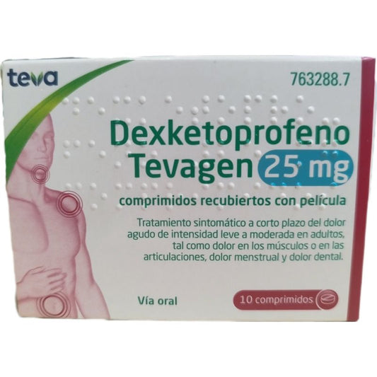 Tevagen Dexketoprofene 25 mg, 10 compresse rivestite con film